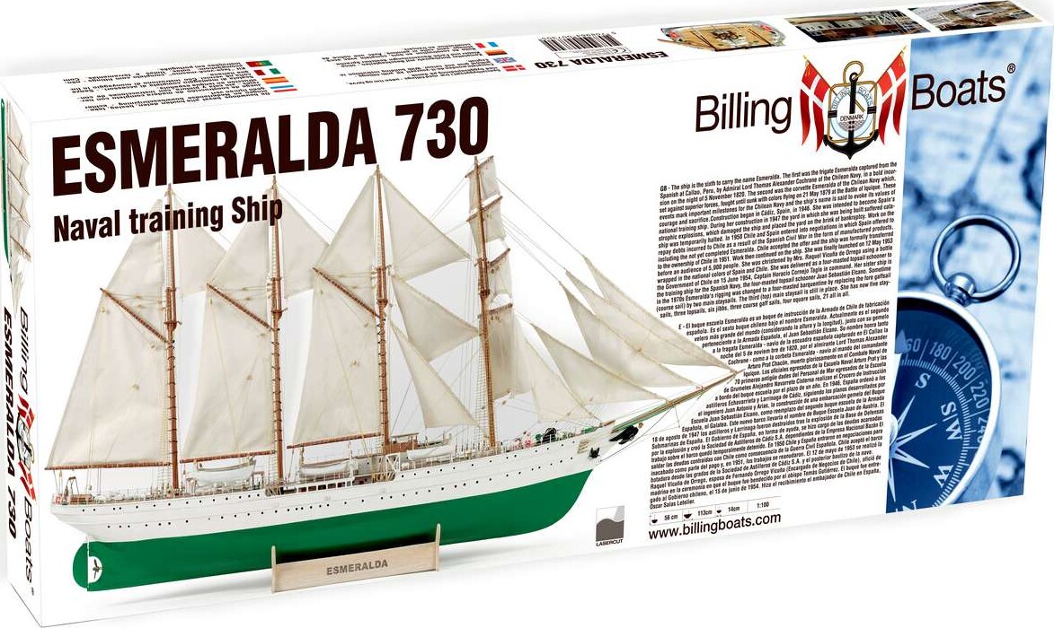 Billing Boats - Esmeralda 730 Special Edition - Wooden Hull - 1:100 - Bb730
