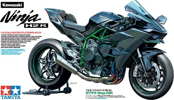 Tamiya - Kawasaki Ninja H2r Motorcykel Byggesæt - 1:12 - 14131