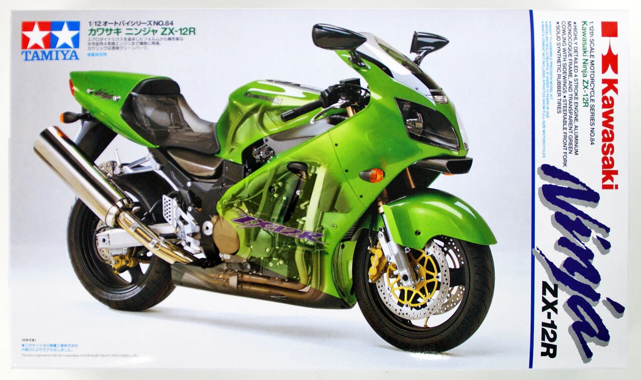 Tamiya - Kawazaki Ninja Zx-12r Byggesæt - 1:12 - 14084