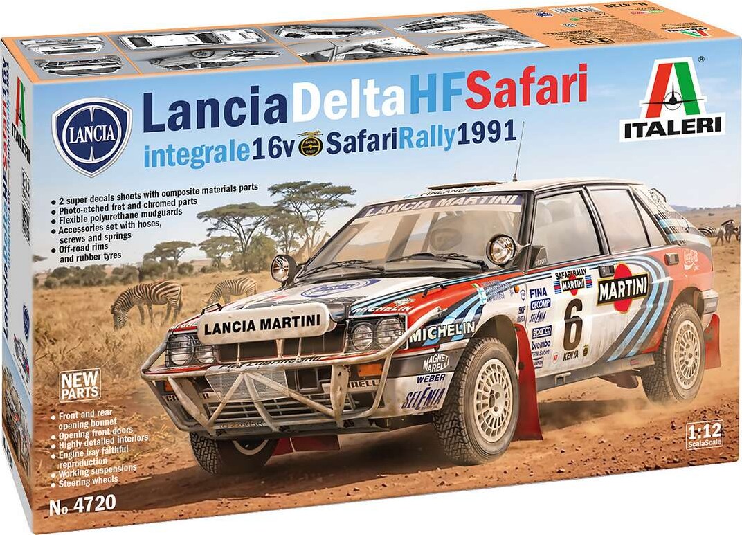 1:12 Lancia Delta Integrale Safari 16v - 4720s - Italeri