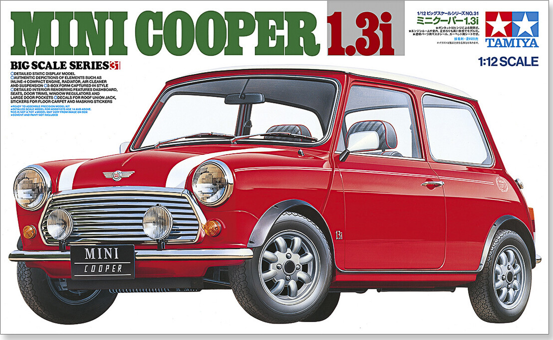 Tamiya 12031 - Mini Cooper 1.3i Modelbil Byggesæt - 1:12