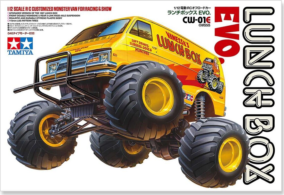 Tamiya 58755 - Rc Lunch Box Evo. - Cw-01e - Byggesæt - 1:12
