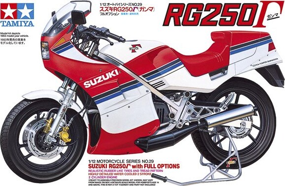 Tamiya - Suzuki Rg250 Gamma Full Options Byggesæt - 1:12 - 14029