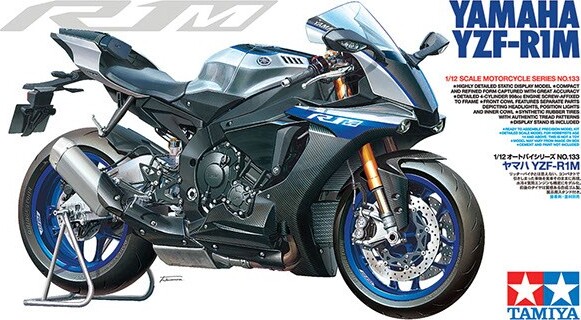 Tamiya - Yamaha Yzf-r1m Motorcykel Byggesæt - 1:12 - 14133