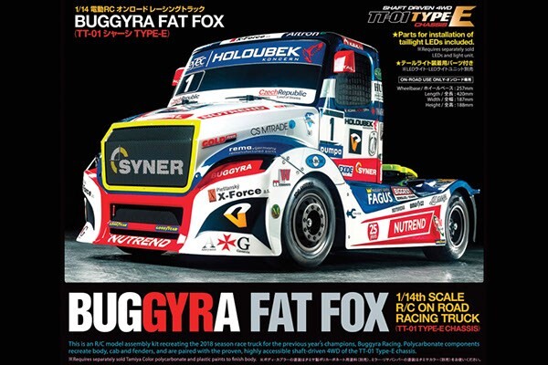 Tamiya 58661 RC Buggyra Racing Fat Fox (TT-01 Type-E) Fjernstyret Bil -1:14
