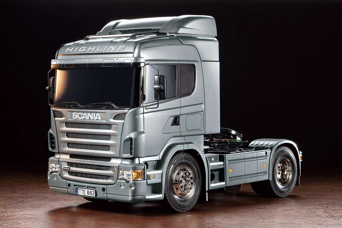 Tamiya - Rc Scania R470 Silver Edition Fjernstyret Lastbil Byggesæt - 1:14 - 56364