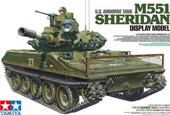 Tamiya - M551 Sheridan U.s. Airborne Tank Byggesæt - 1:16 - 36213