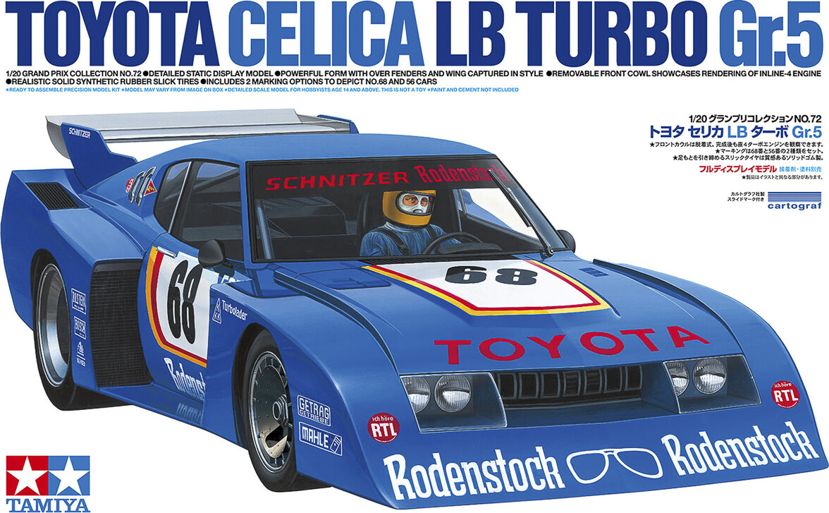 Billede af Tamiya - Toyota Celica Lb Turbo Gr.5 Bil Byggesæt - 1:20 - 20072