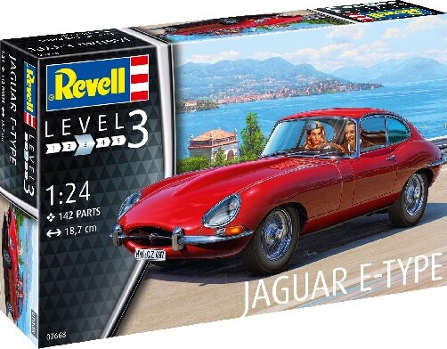 Billede af Revell - Jaguar E-type Bil Byggesæt - 1:24 - Level 3 - 07668