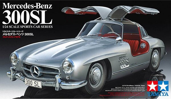 Tamiya - Mercedes-benz 300sl Modelbil Byggesæt - 1:24 - 24338