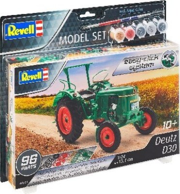 Revell - Deutz D30 Traktor Byggesæt Med Maling - 1:24 - 96 Dele