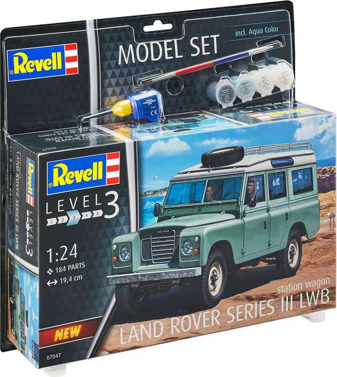 Revell Model Building Kit - Land Rover Series III LWB (S. Wagon) 1:24 - 184dlg.