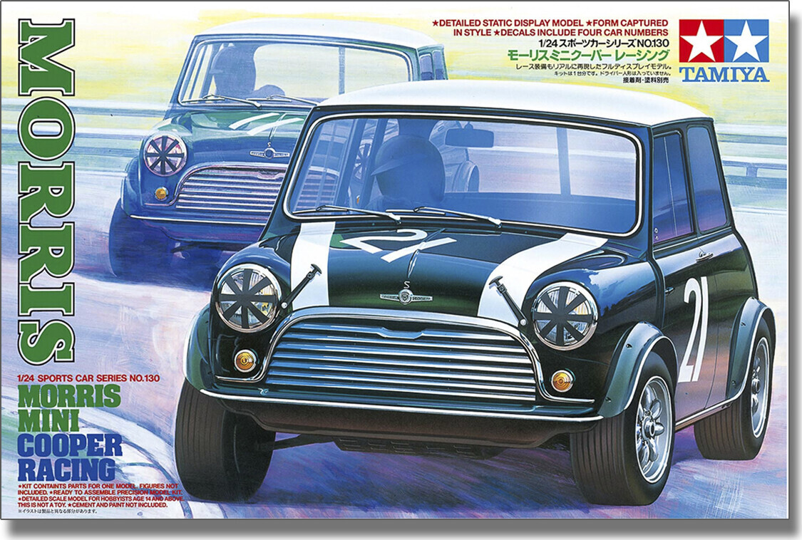 Tamiya 24130 - Morris Mini Cooper Racing Bil Byggesæt - 1:24