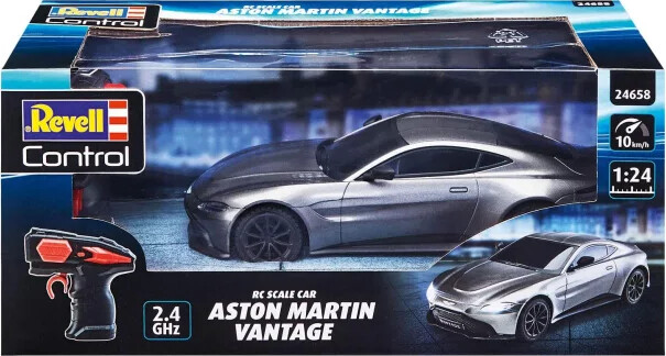 Revell - Aston Martin Fjernstyret Bil - Sølv - 1:24 - 24658