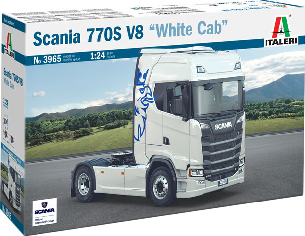 Se 1:24 Scania S770 V8 'white Cab' - 3965s - Italeri hos Gucca.dk