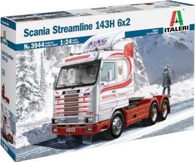 Italeri - Scania 143h Streamline 6x2 Lastbil Byggesæt - 1:24 - 3944