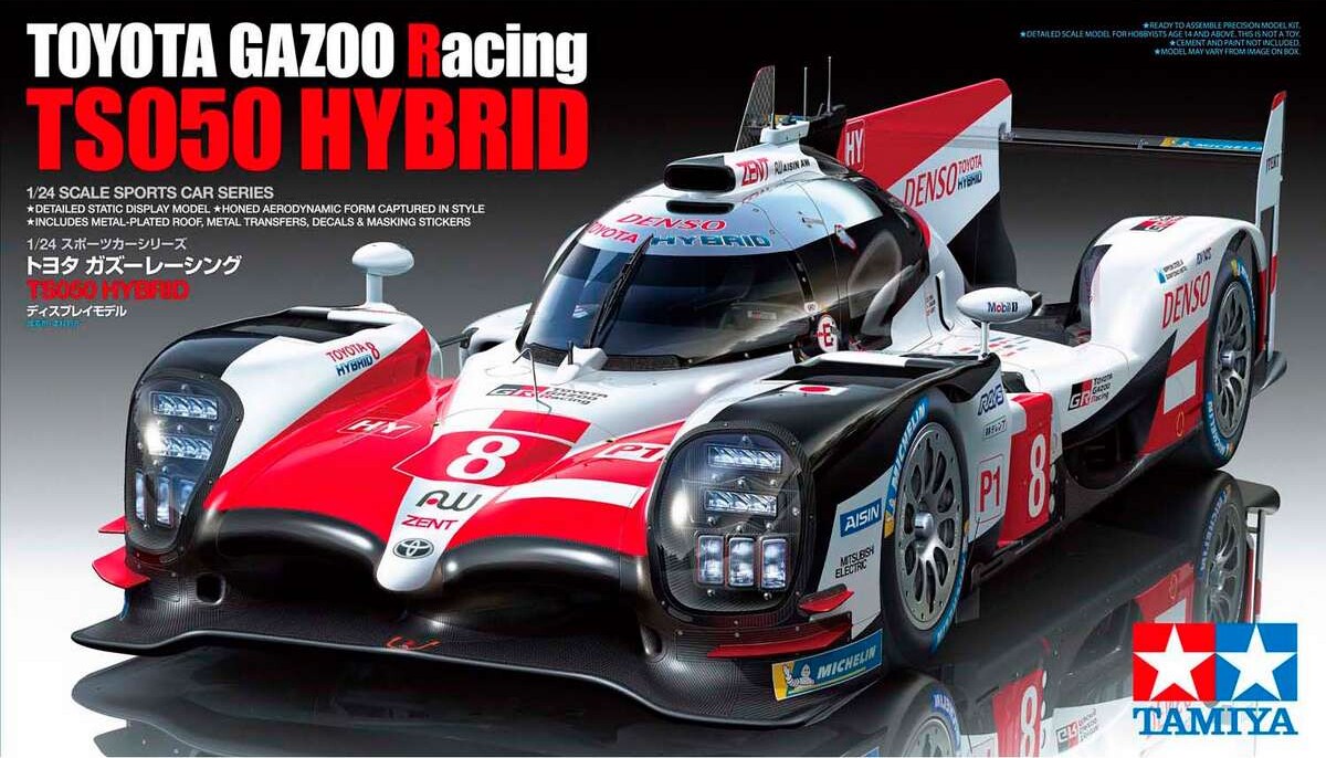 Tamiya - Toyota Gazoo Racing Ts050 Hybrid Byggesæt -1:24 - 24349