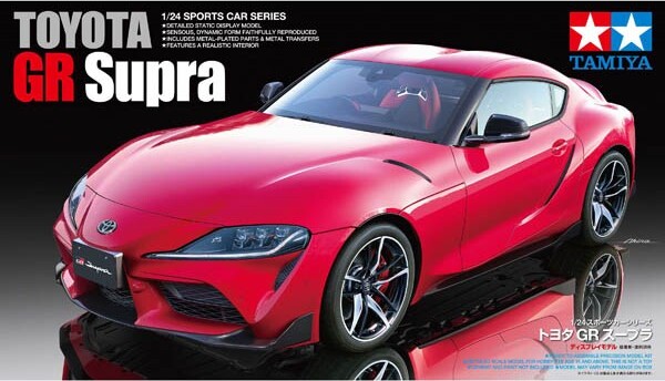 Tamiya - Toyota Gr Supra Modelbil Byggesæt - 1:24 - 24351