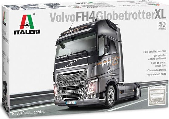 Italeri - Volvo Fh4 Globetrotter Xl Lastbil Byggesæt - 1:24 - 3940