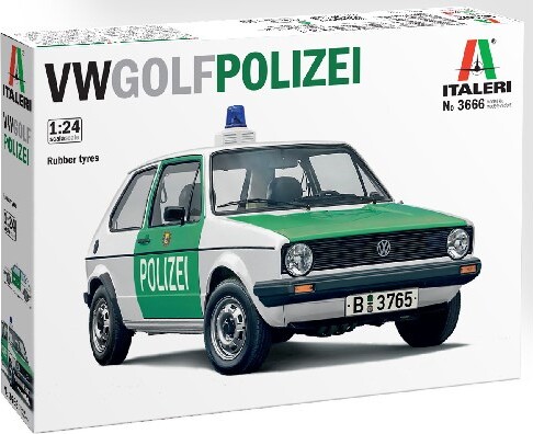 Billede af Italeri - Vw Golf Polizei Bil Byggesæt - 1:24 - 3666