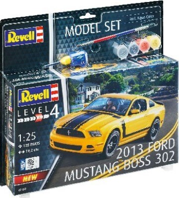 Revell - Ford Mustang Boss Bil Inkl. Maling - 1:25 - Level 4 - 67652