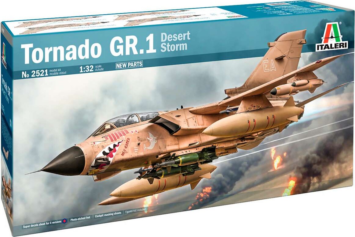 Italeri 2521 - Tornado Gr.1 Desert Storm - Model Byggesæt - 1:32