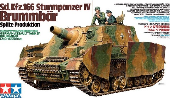 Billede af Tamiya - Sturmpanzer Iv Brummbär Sd.kfz.166 Late Production Byggesæt - 1:35 - 35353