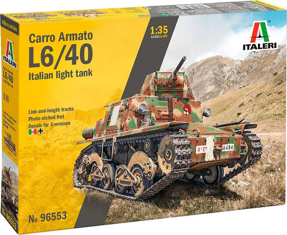 Italeri 96553 - Carro Armato L6/40 Model Tank Byggesæt - 1:35