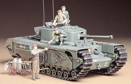 Billede af Tamiya - Churchill Tank Mkvii Model Tank Byggesæt - 1:35 - 35210