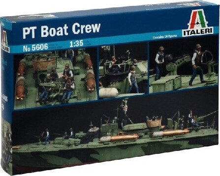 Italeri - Pt Boat Crew Elco 80' Byggesæt - 1:35 - 5606s