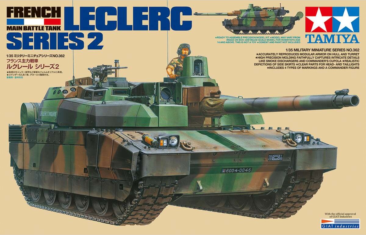Tamiya - Leclerc Series 2 French Main Battle Tank Byggesæt - 1:35 - 35362