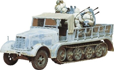 Tamiya - Sd.kfz 7/1 German Modelbil Byggesæt - 1:35 - 35050