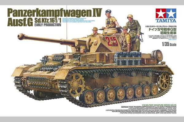 Tamiya - Panzerkampfwagen Iv Ausf. G Tank Byggesæt - 1:35 - 35378