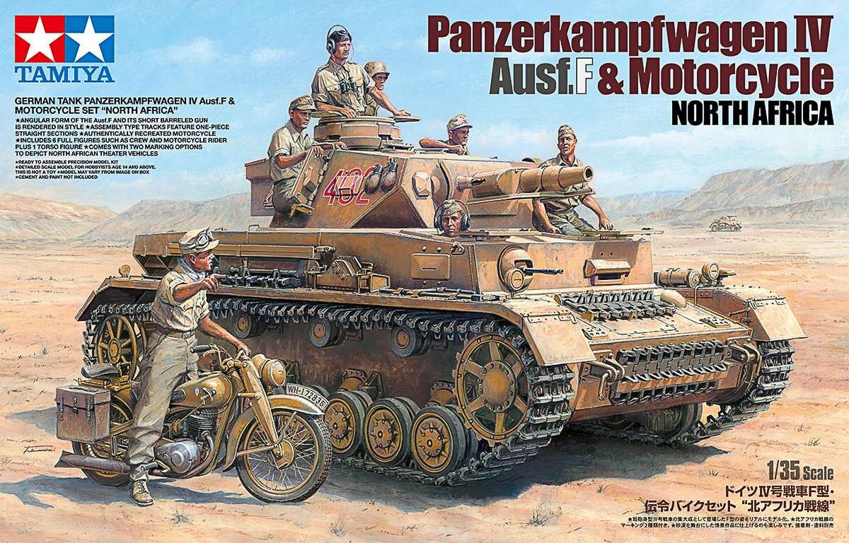 Tamiya - German Tank Panzerkampfwagen Iv Ausf.f - 1/35 - 25208