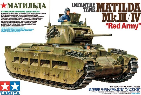 Se Tamiya - Matilda Red Army Mkiii/iv Infantry Tank Byggesæt - 1:35 - 35355 hos Gucca.dk