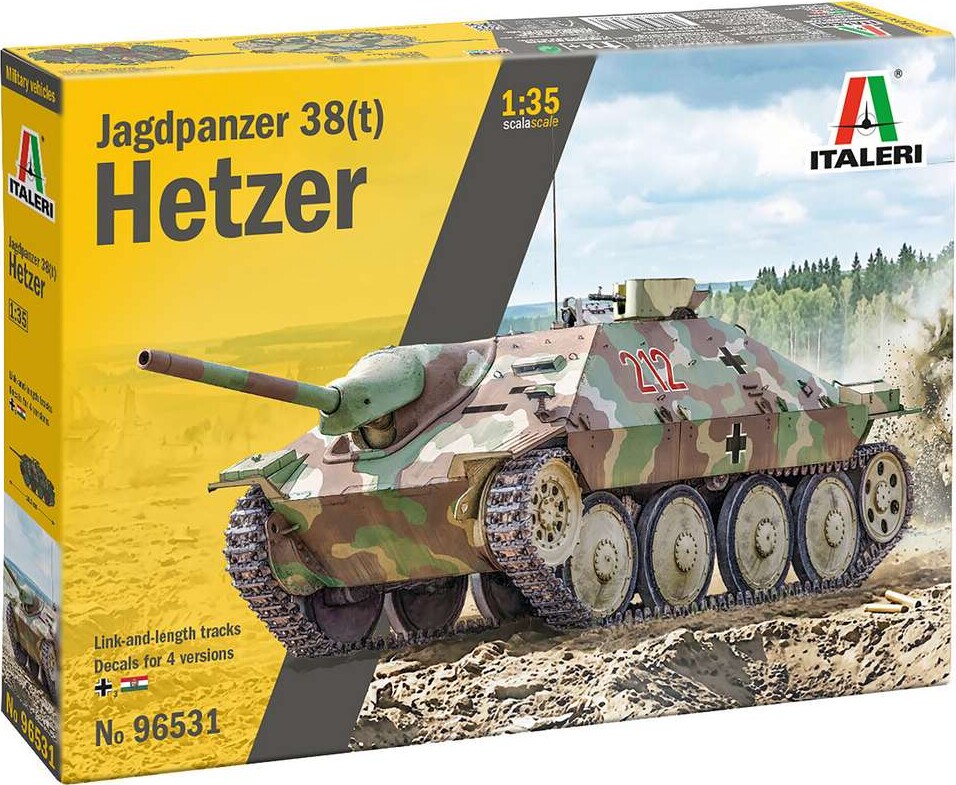 1:35 Jagdpanzer 38(t) Hetzer - 96531 - Italeri