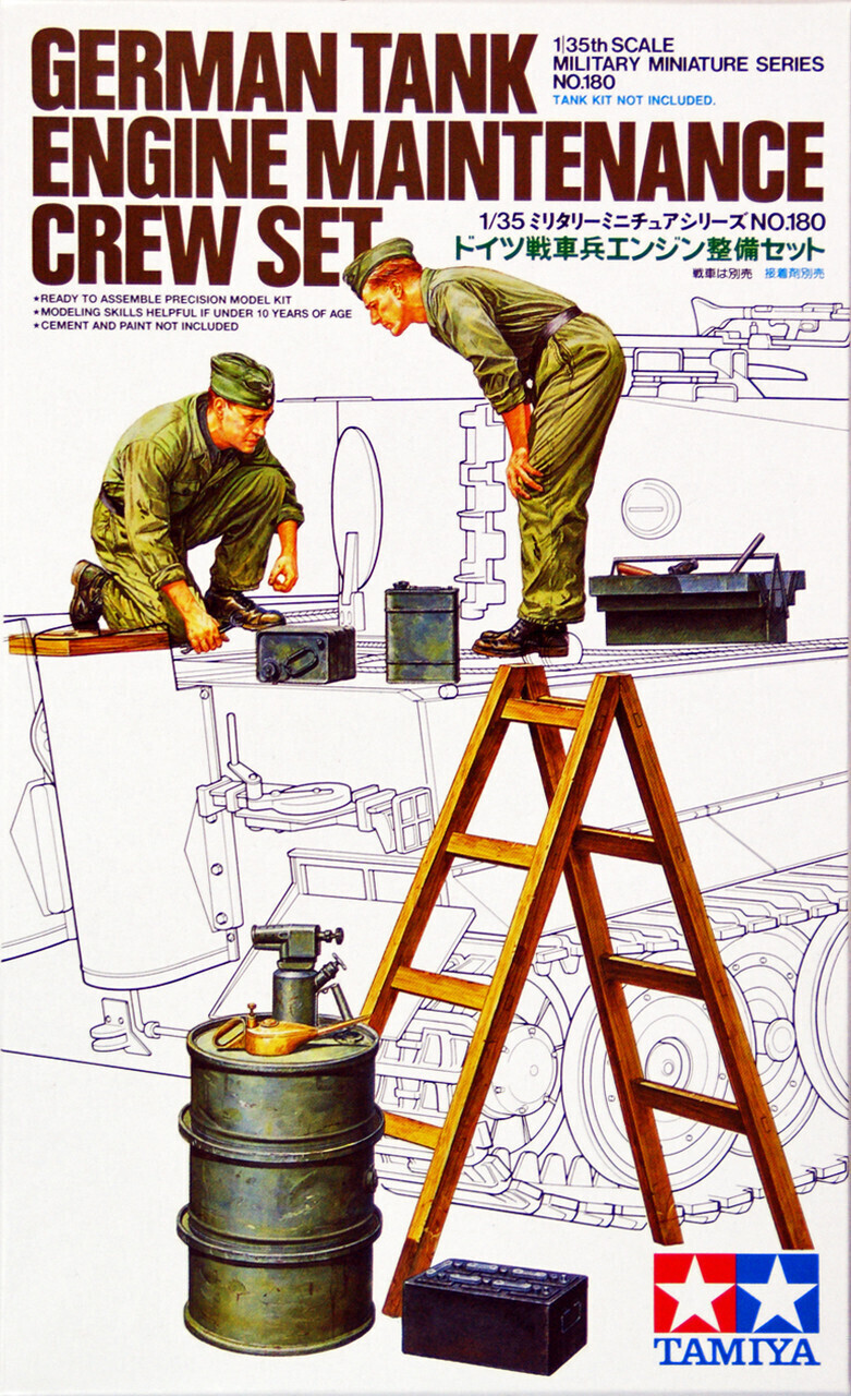 Tamiya - Kampvognsmekanikere - Model Figurer - 1/35 - 35180
