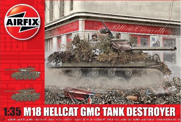 Billede af Airfix - M18 Hellcat Gmc Tank Byggesæt - 1:35 - A1371