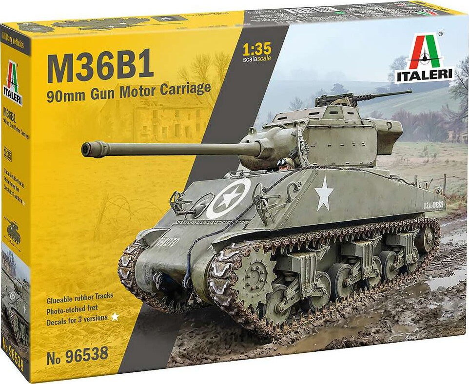 Italeri 96538 - M36b1 90mm Gun Motor Carriage Tank - 1:35