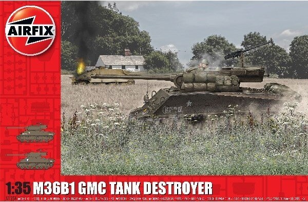 Billede af Airfix - M36b1 Gmc Tank Destroyer Byggesæt - 1:35 - A1356