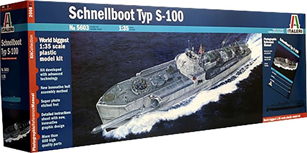 Italeri - Schnellbot Typ S-100 Skib Byggest - 1:35 - 5603s