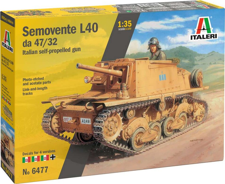 Se Italeri - Semovente L40 Da 47/32 - 1:35 - 6477s hos Gucca.dk