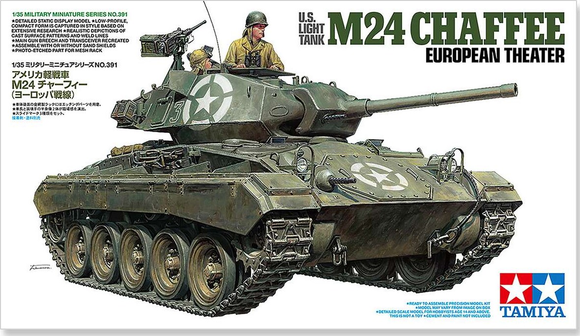 Tamiya 35391 - U.s. Light Tank M24 Chaffee European - 1:35