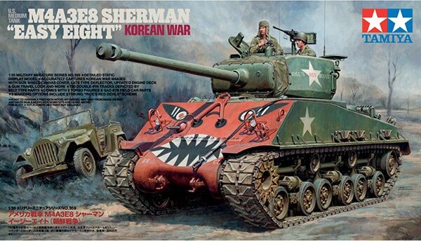 Billede af Tamiya - M4a3e8 Sherman Easy Eight Korean War Byggesæt - 1:35 - 35359