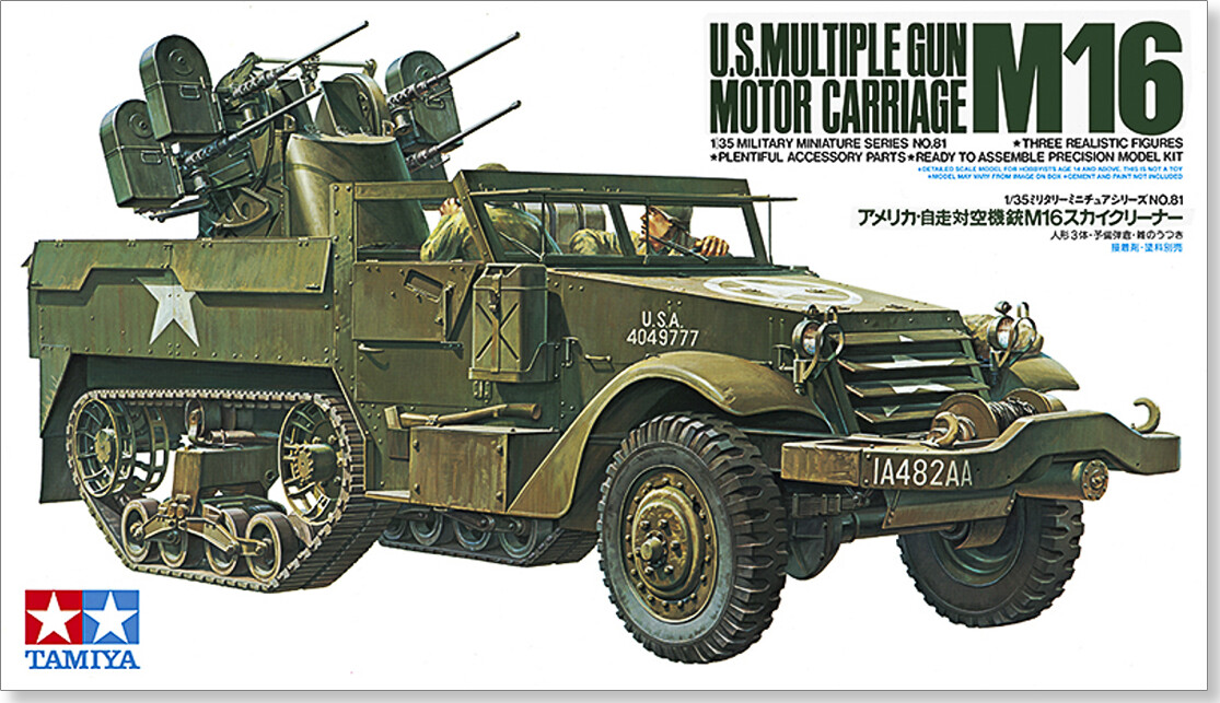 Tamiya 35081 - U.s. Multiple Gun Motor Carriage M16 - 1:35