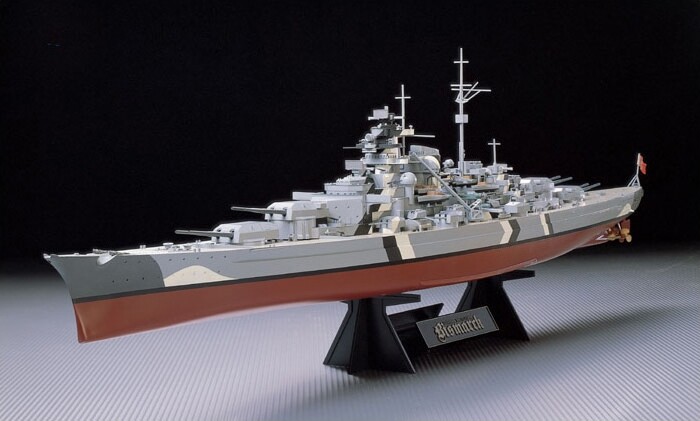 Tamiya - German Battleship Bismarck Byggesæt - 1:350 - 78013