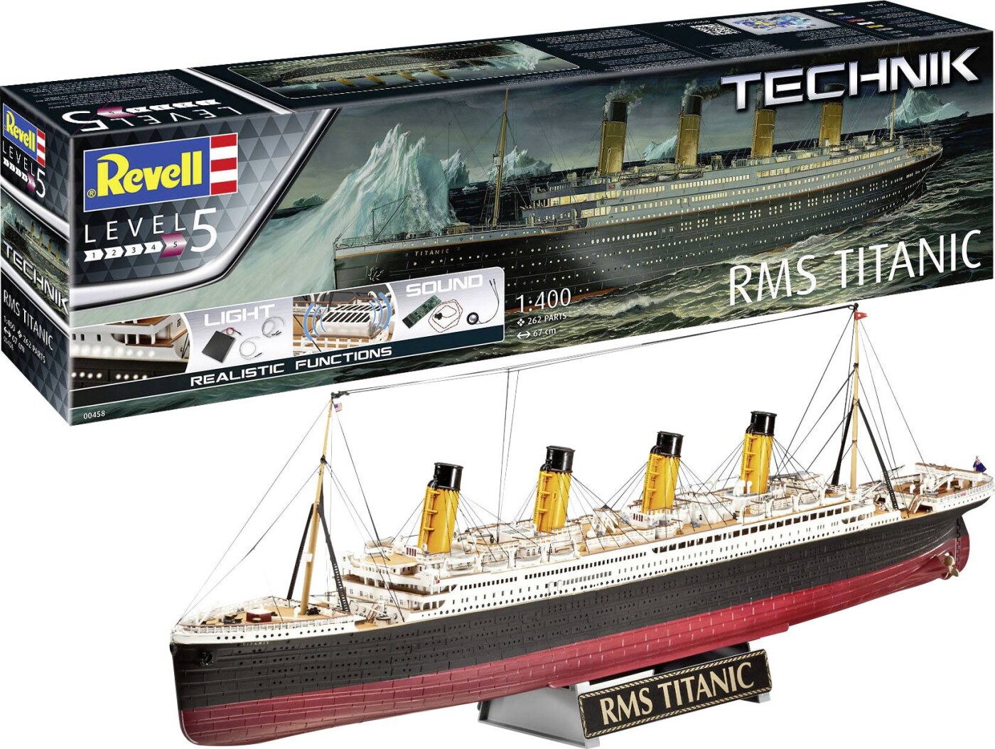 Se Revell Technik - Rms Titanic Skib Byggesæt - 1:400 - Level 5 - 00458 hos Gucca.dk