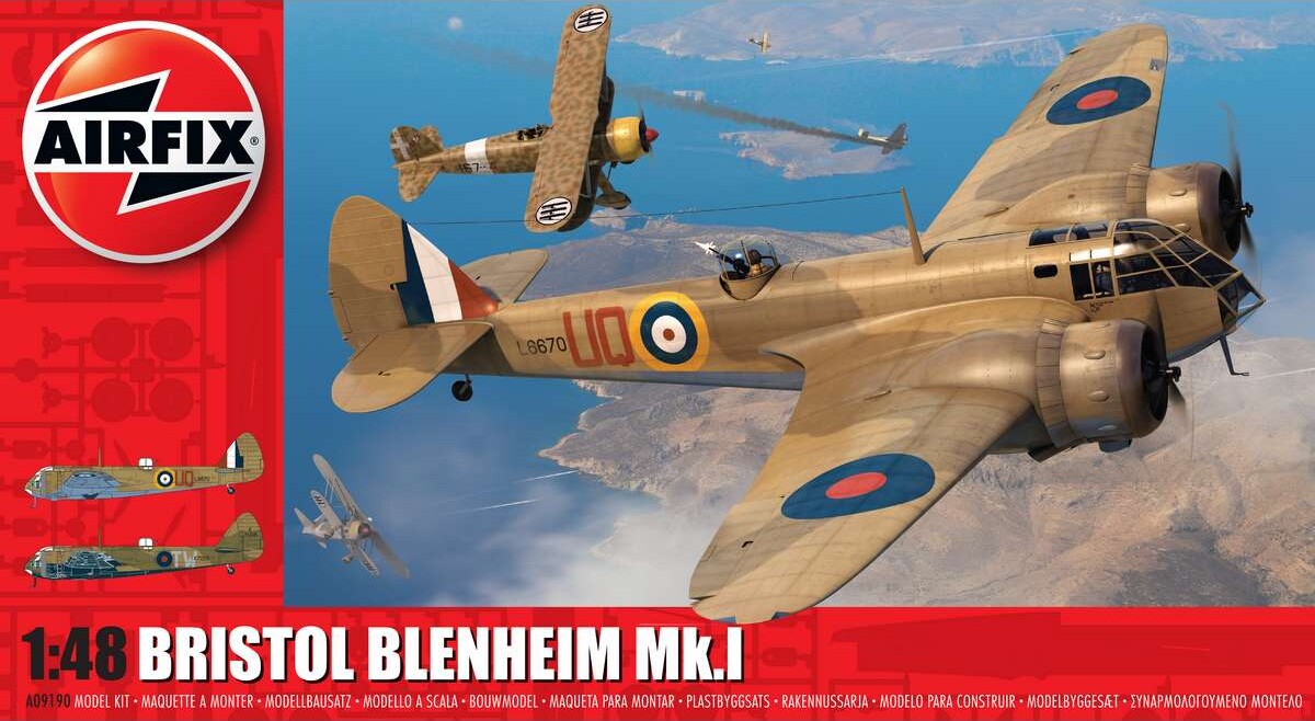 Billede af Airfix - Bristol Blenheim Mk.i Fly Byggesæt - 1:48 - A09190