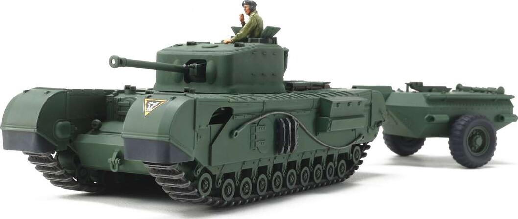 Tamiya - Churchill Mk.vii Crocodile British Tank Byggesæt - 1:48 - 32594