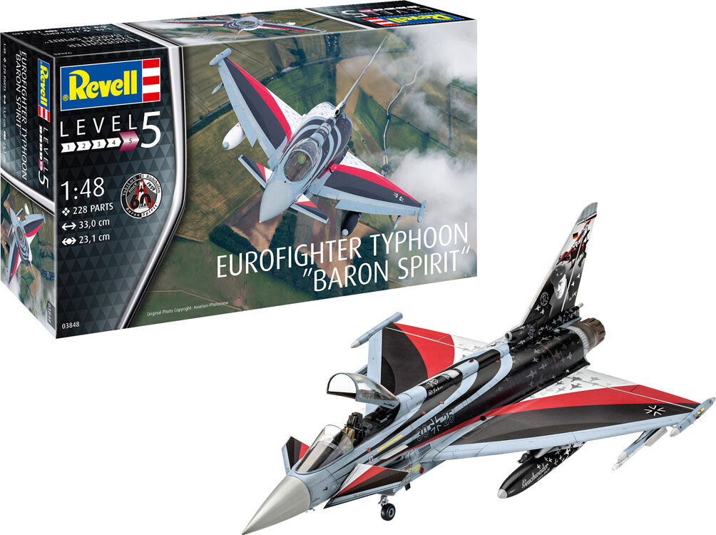 Billede af Revell - Eurofighter Typhoon Baron Spirit Modelfly Byggesæt - 1:48 - Level 5 - 03848 hos Gucca.dk